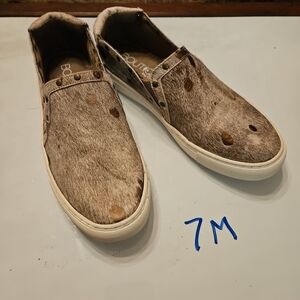 Corky's Pony Print Slip-On Sneakers Size 7  Womens